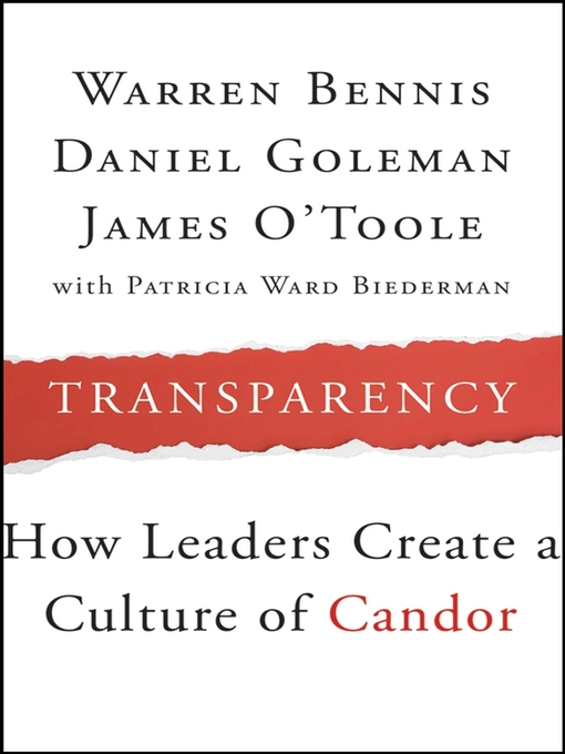 Title details for Transparency by Warren Bennis - Available